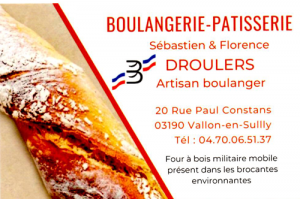 Nos partenaires Roulottes des Ris Boulangerie Pâtisserie Droulers Vallon-en-Sully